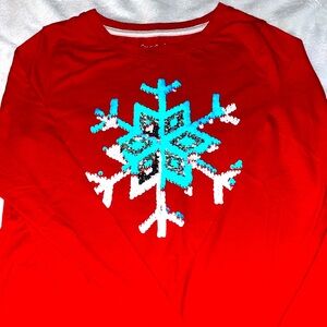 Snowflake Cat& Jack Long Sleeve.